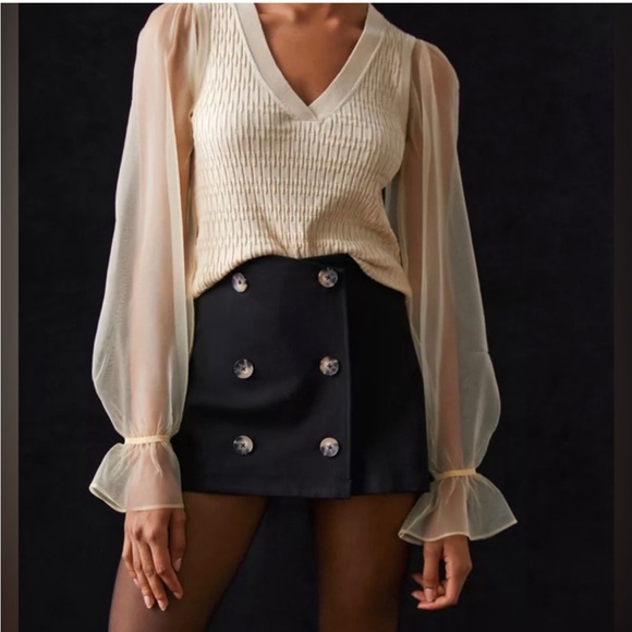 Anthropologie Sweaters - NWT Anthropologie Maeve Sheer-Sleeve Sweater